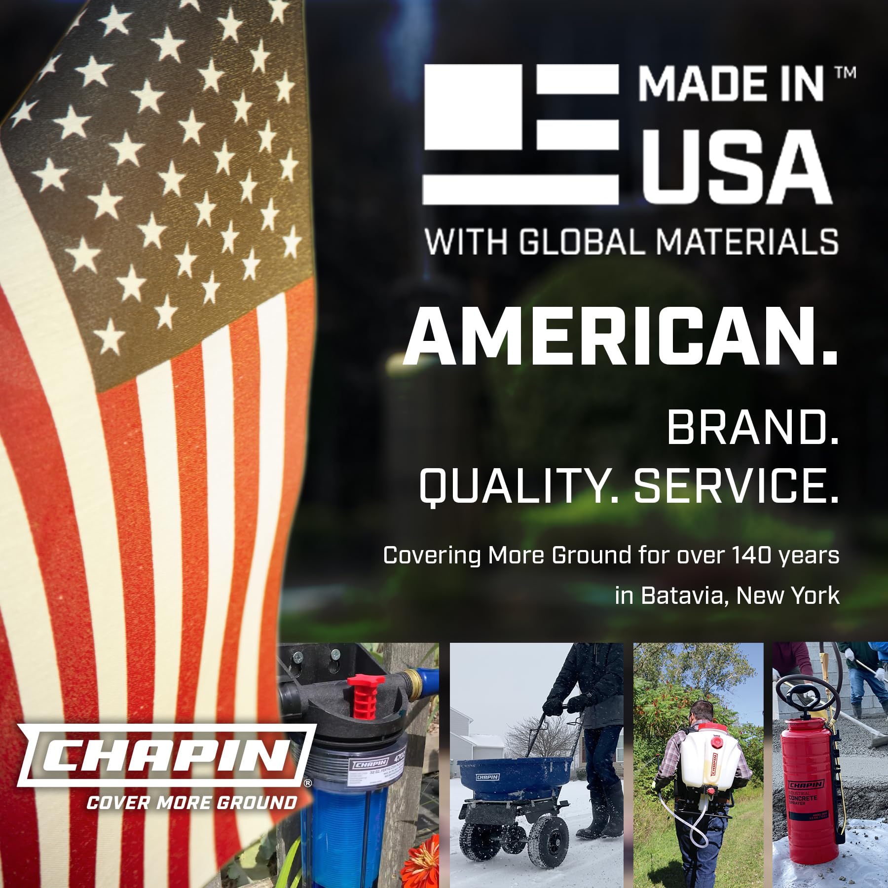 Chapin 97214: Made in The USA 25-Gallon 2.5GPM/12V EZ Mount Deluxe Multi-Purpose ATV/UTV Tank Sprayer for Lawn & Garden, Farm & Acreage, Fertilizers, Weed Control, with 2-Nozzle Spray Boom Attachment - Image 4