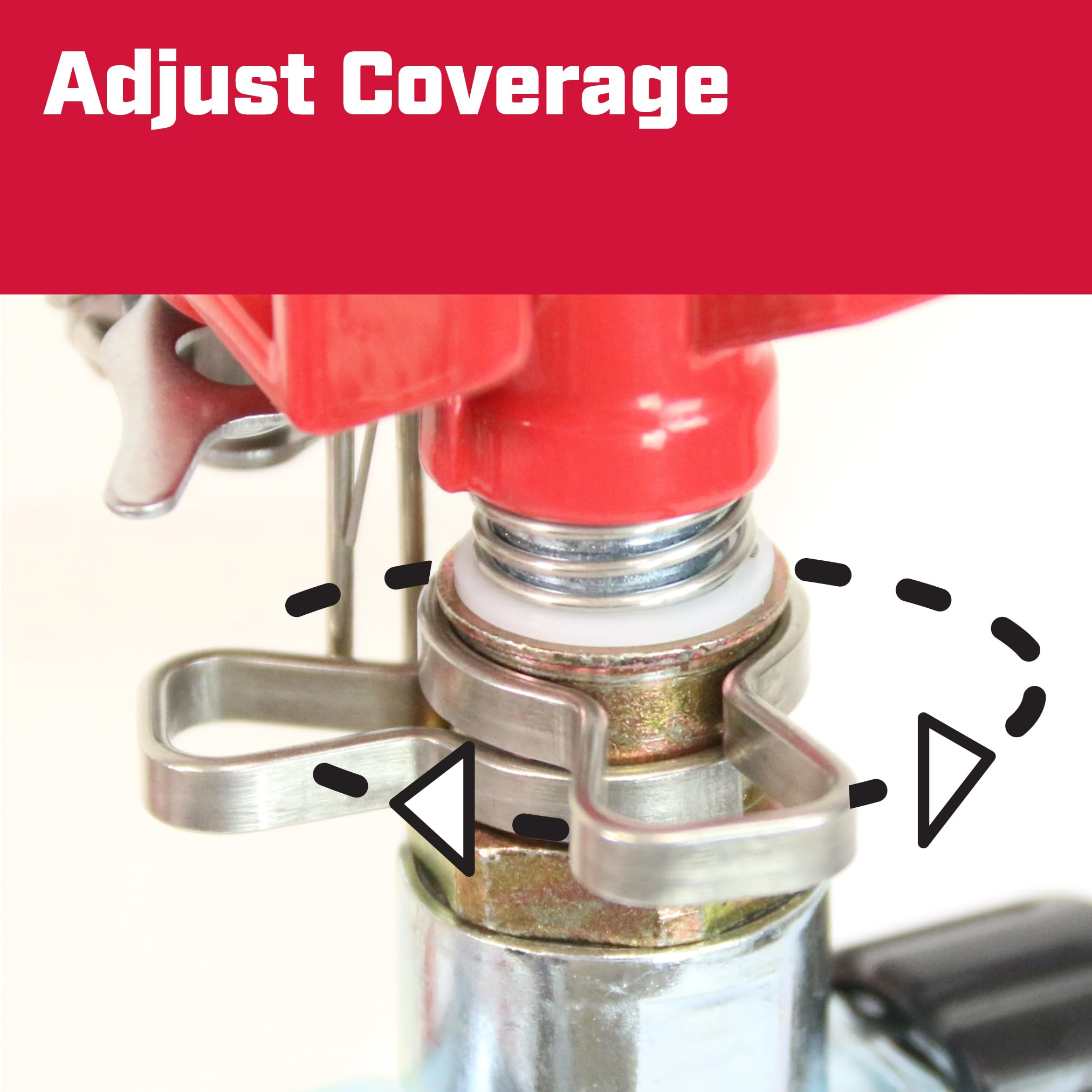 Chapin 4991: Spike Impact Sprinkler, 360 Degree Automatic Impact Sprinkler with Yard Spike for Gardens and Lawns, Up to 85 ft Coverage Area, Lawn Sprinkler, Yards and Garden Watering, Red - Image 5