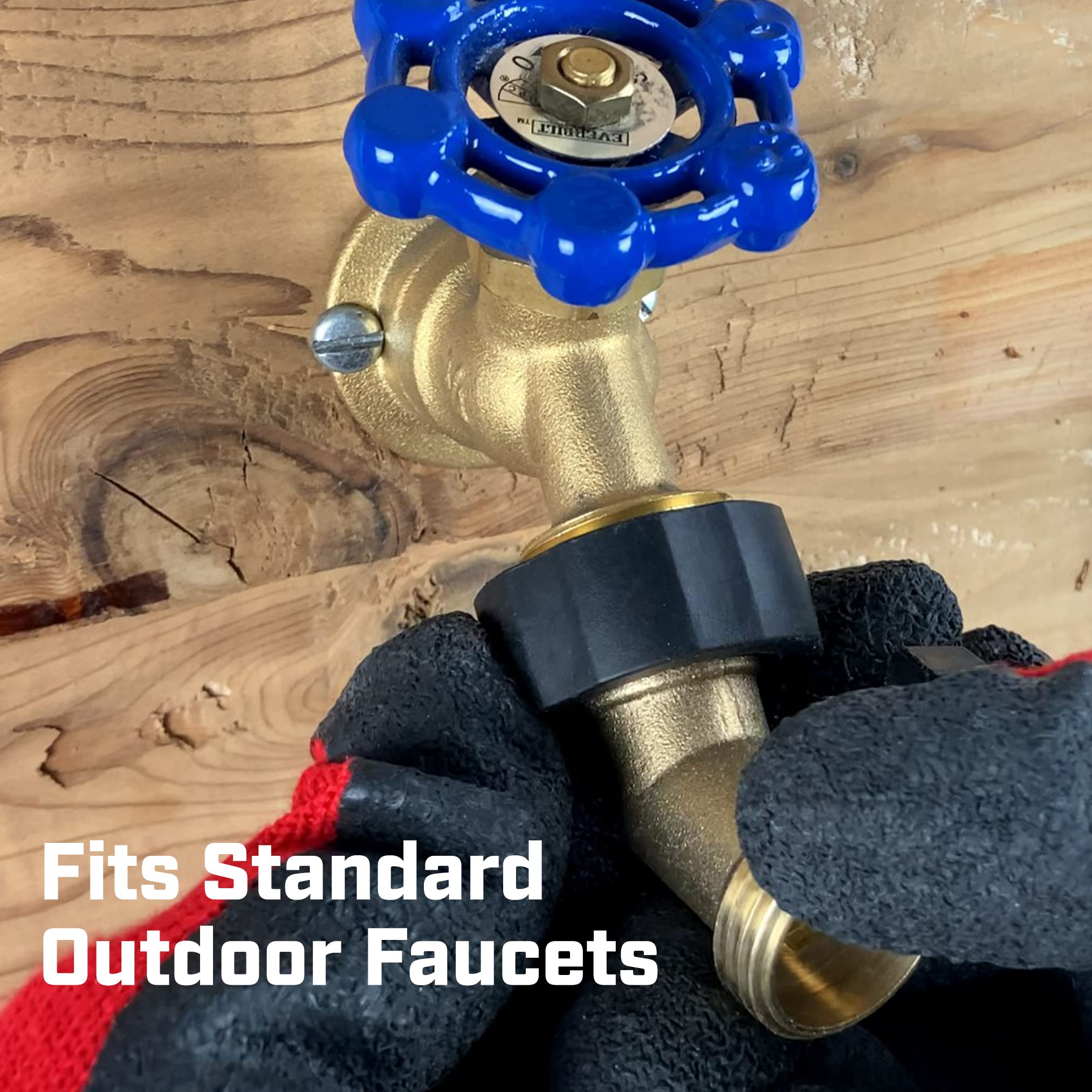 Chapin 6-9450: Gooseneck Shut Off Hose Coupling, Heavy Duty Brass Valve Garden Hose Connector, Set of 2 - Image 4