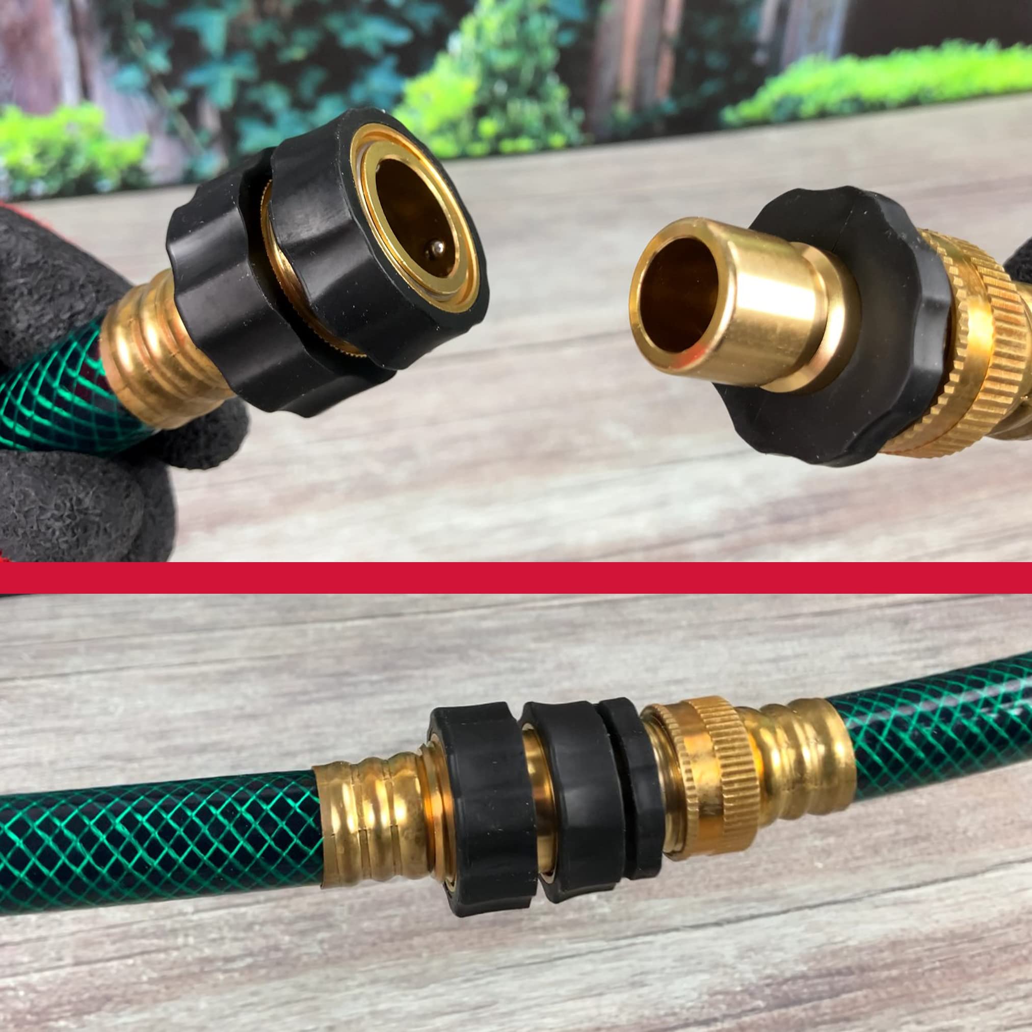 Chapin 6-9454: 3/4 Inch Garden Hose Quick-Connect Fittings Male and Female 2-Piece Assembly, Set of 2 - Image 4