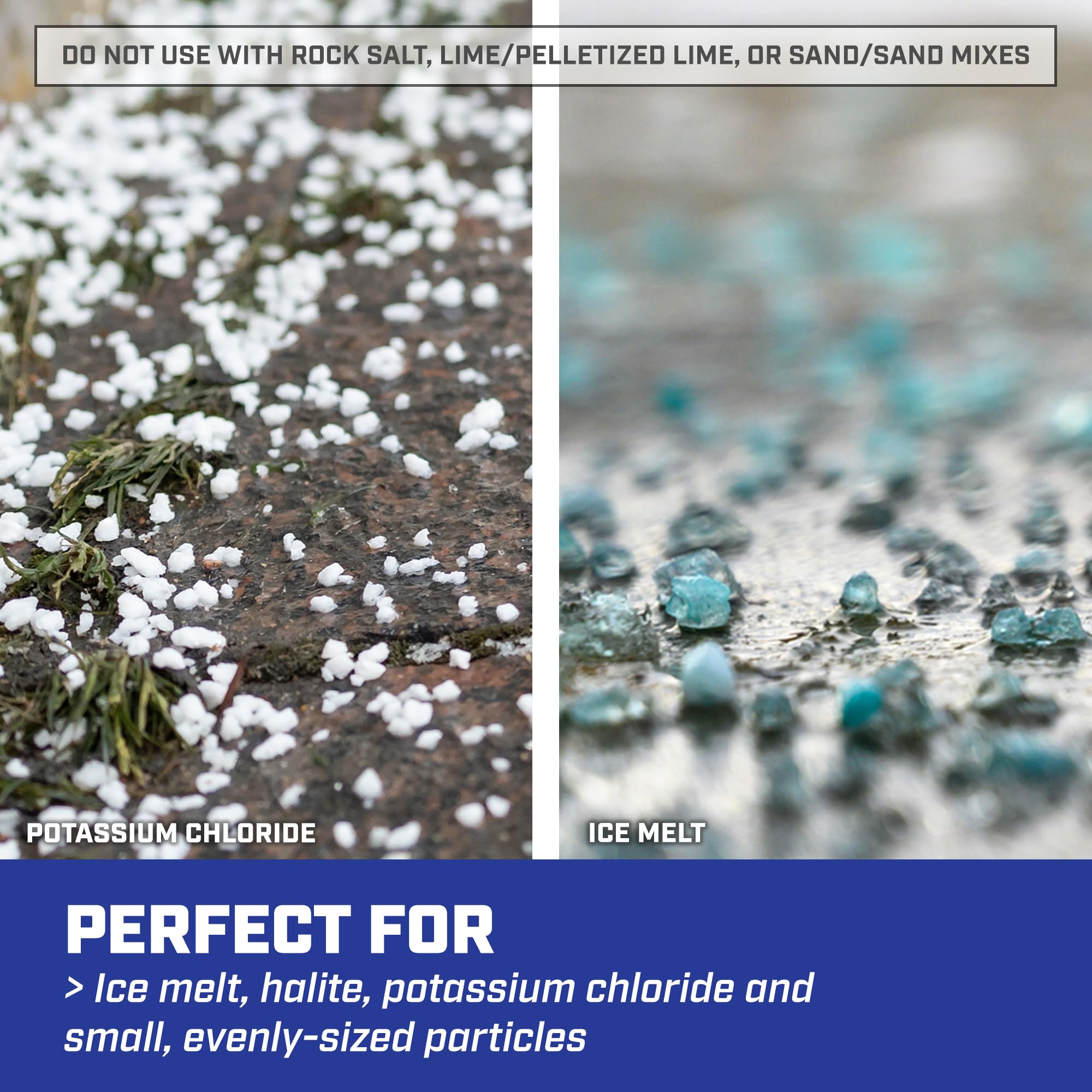 Chapin 88200A Spreader, Salt, Ice Melt, All Season, SaltPro, Walk Behind, Spiked Auger, Adjustable Baffles, 12" Tires, Coated Steel Frame, Enclosed Gears, Weather-Resistant, Rain Cover, 80Lbs - Image 7