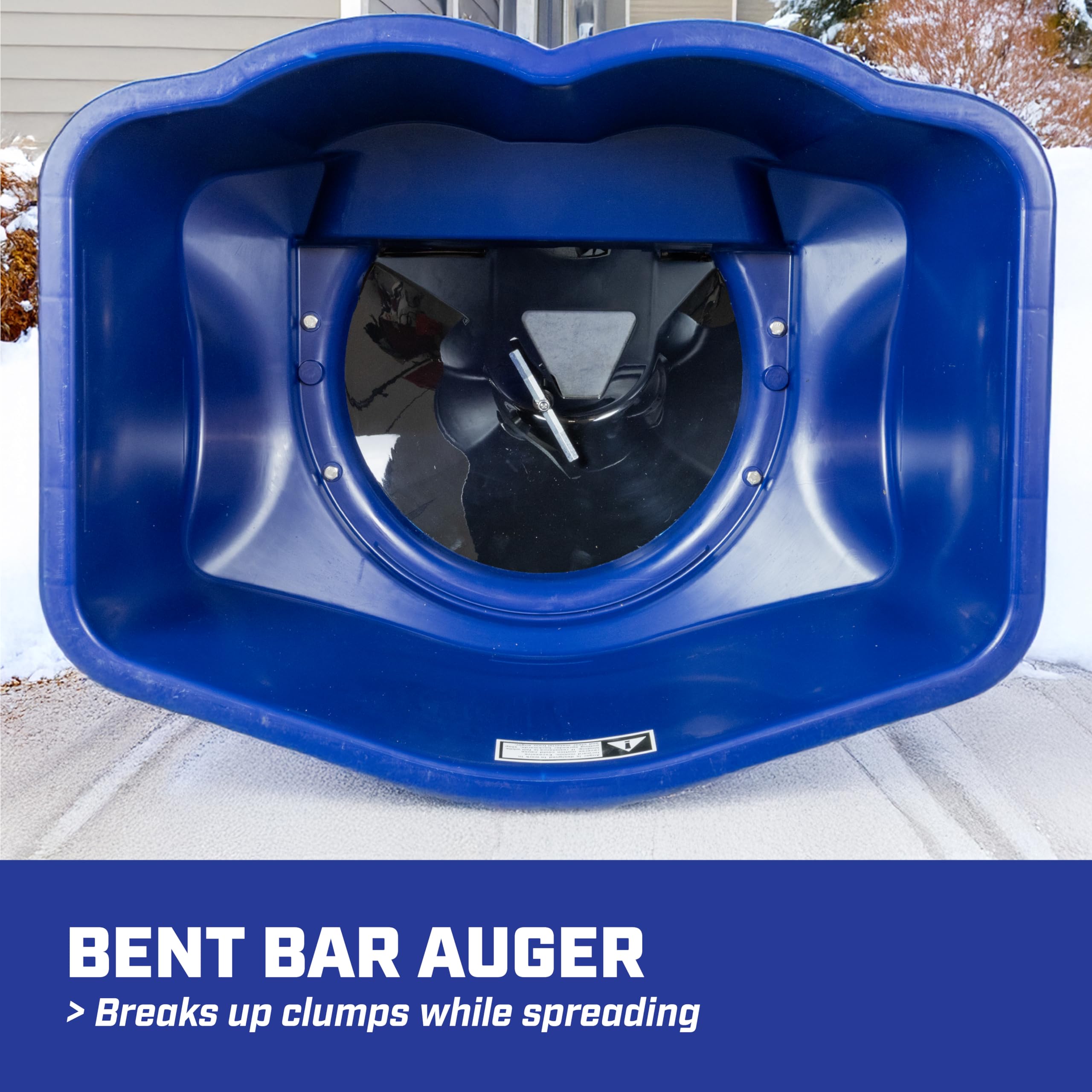 Chapin 88800B Spreader, Rock Salt, Ice Melt, Contractor, SaltPro, Walk Behind, Spiked Auger, Adjustable Baffles, 12" Tires, Enclosed Greased Gears, Ergo T-Handle, Weather-Resistant, Rain Cover, 100Lbs - Image 5