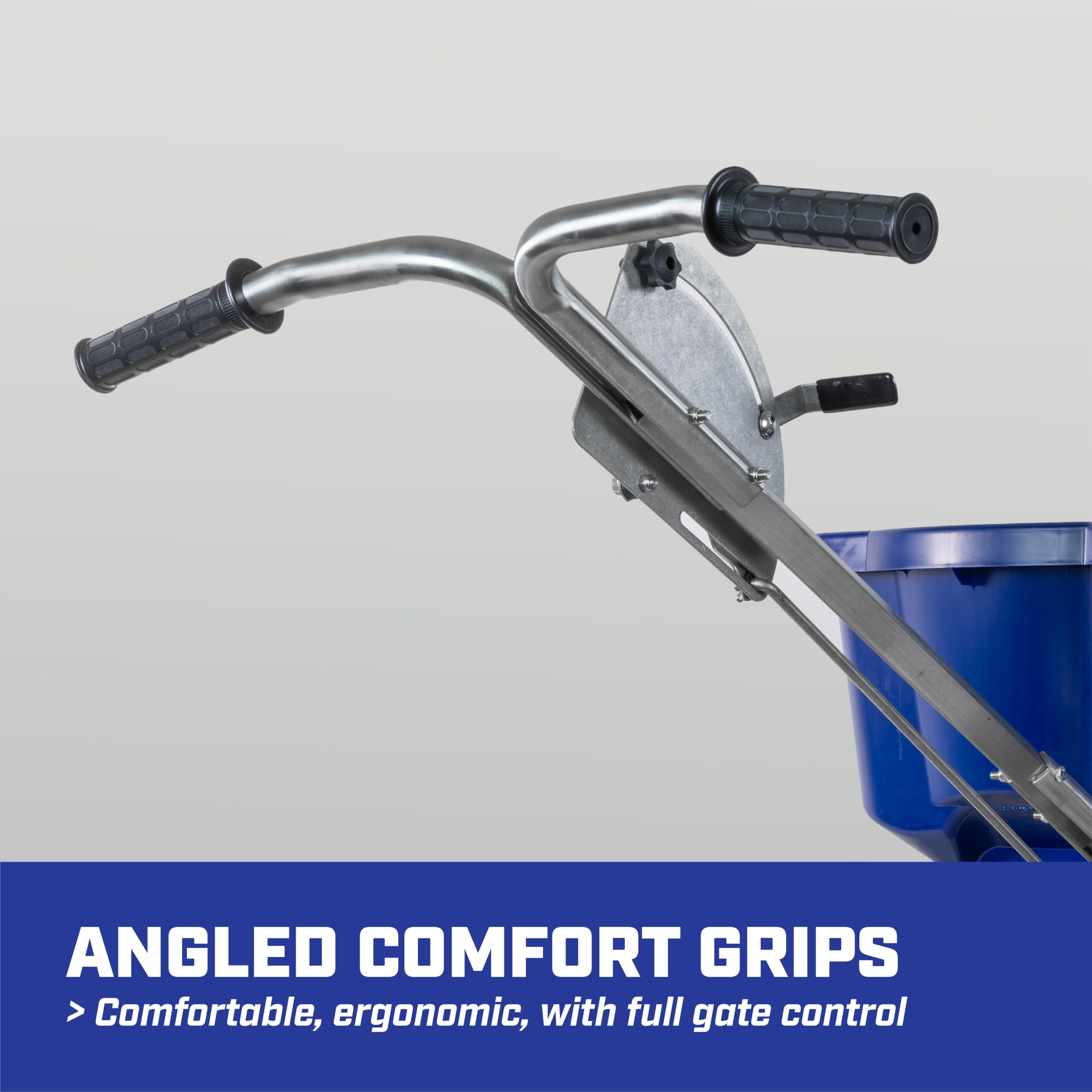 Chapin 88800B Spreader, Rock Salt, Ice Melt, Contractor, SaltPro, Walk Behind, Spiked Auger, Adjustable Baffles, 12" Tires, Enclosed Greased Gears, Ergo T-Handle, Weather-Resistant, Rain Cover, 100Lbs - Image 6