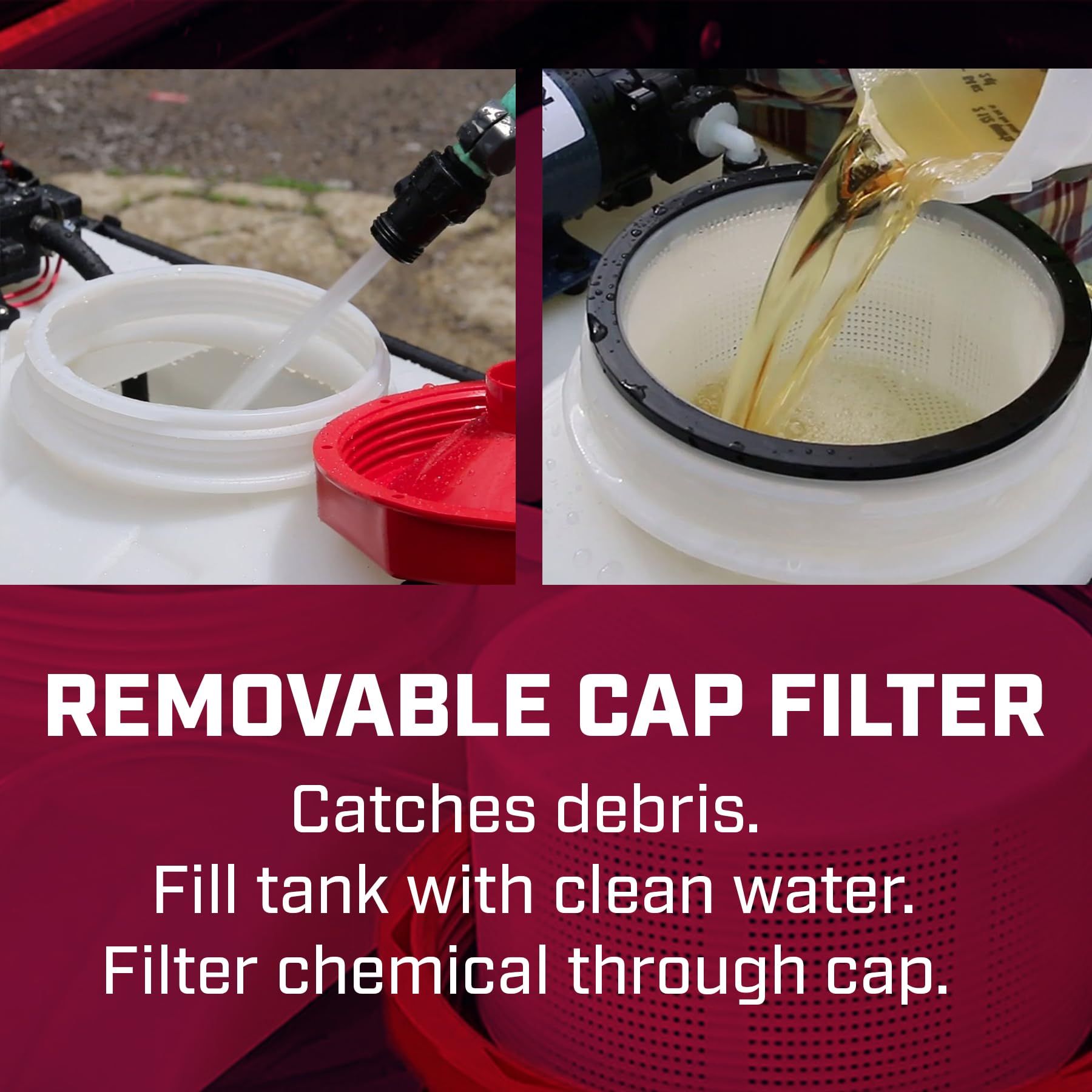 Chapin 97214: Made in The USA 25-Gallon 2.5GPM/12V EZ Mount Deluxe Multi-Purpose ATV/UTV Tank Sprayer for Lawn & Garden, Farm & Acreage, Fertilizers, Weed Control, with 2-Nozzle Spray Boom Attachment - Image 3