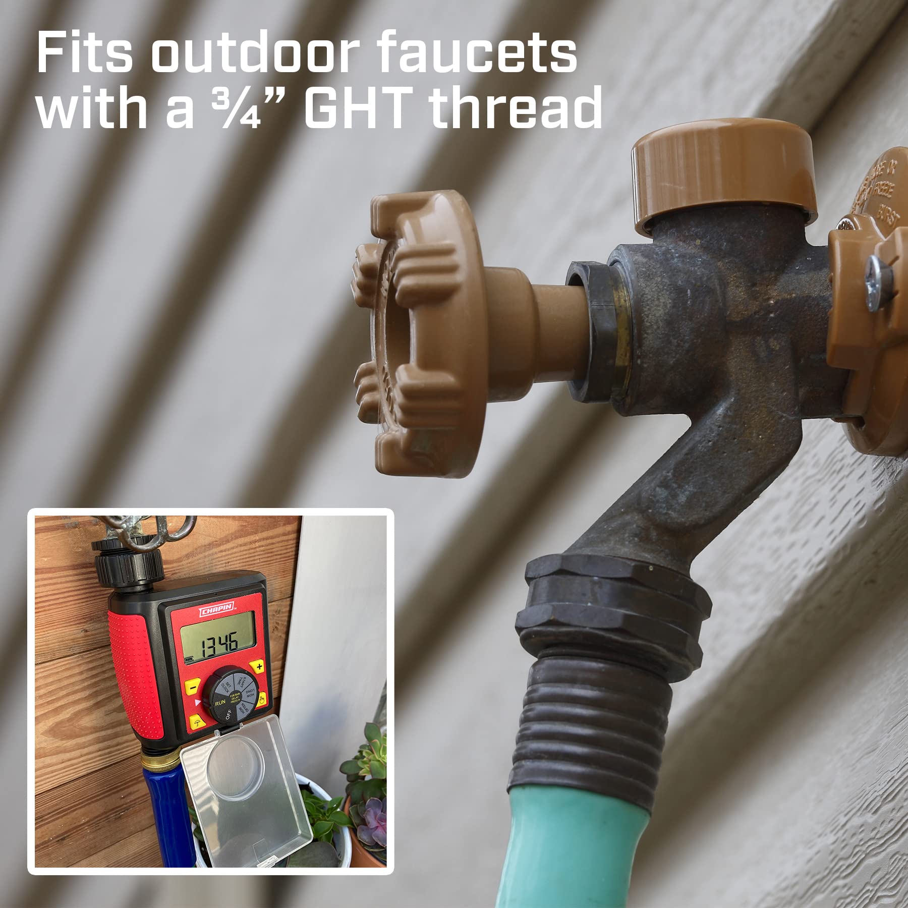 Chapin International 41002: Single Zone Water Timer with Digital Display, Water-Resistant Construction, Set Frequency, Duration and Time Delay, 1-Pack, Red/Black - Image 3